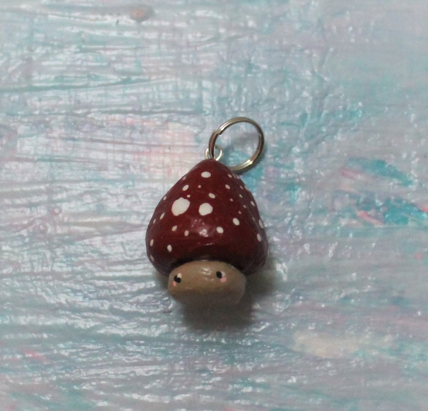 Tall Kawaii Amanita Mushroom Charm